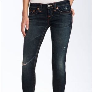 True Religion Holly Skinny Ankle Crop Jeans 26 /2
